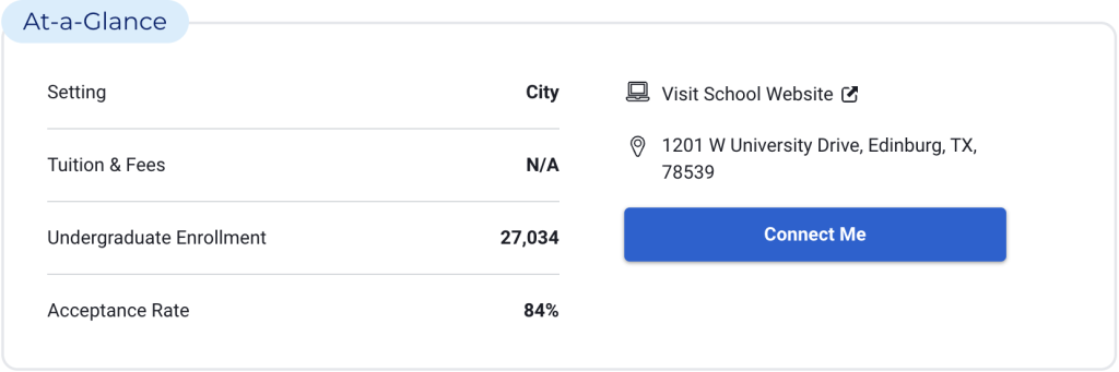 University of Texas Rio Grande Valley Overview